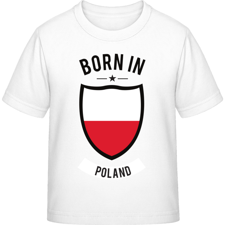 Born in Poland T-skjorte for barn contain pic
