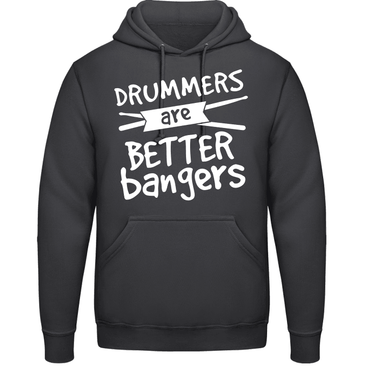 Drummers Are Better Bangers Felpa con cappuccio contain pic
