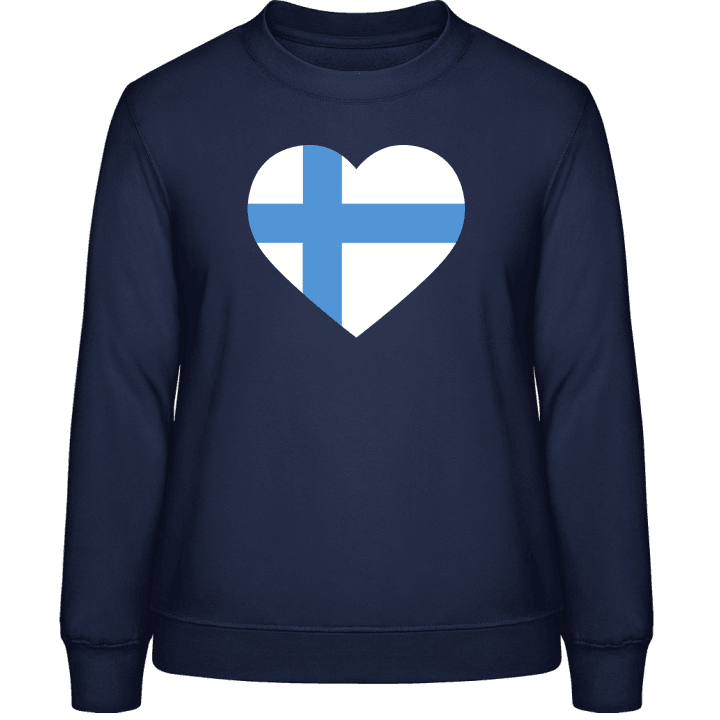 Finland Heart Sweat-shirt pour femme contain pic