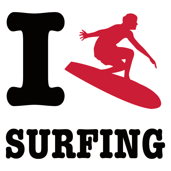 I Love Surfing T-shirt à manches longues pour femmes 0 image
