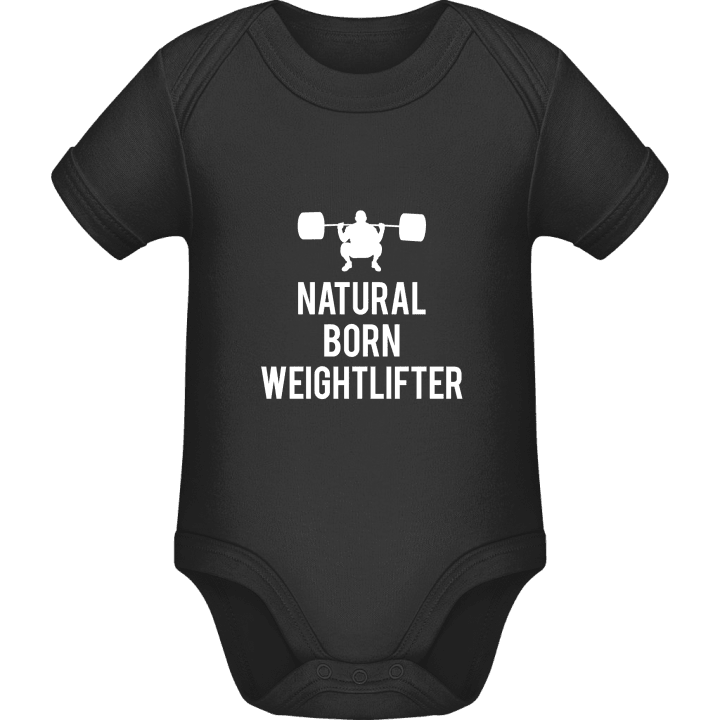 Natural Born Weightlifter Baby romperdress contain pic