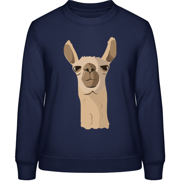 Llama Funny Head Women Sweatshirt 0 image