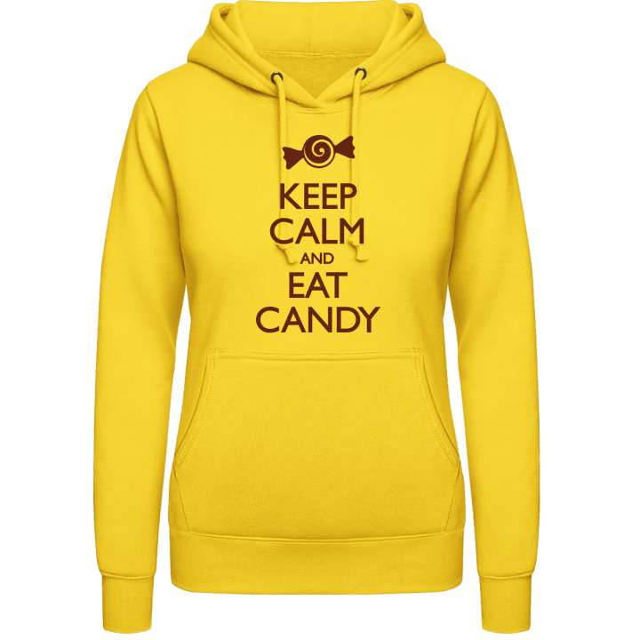 Keep Calm and Eat Candy Hoodie för kvinnor contain pic