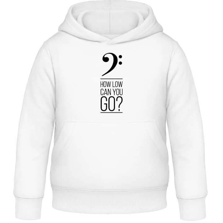 Bass How Low Can You Go Kids Hoodie contain pic