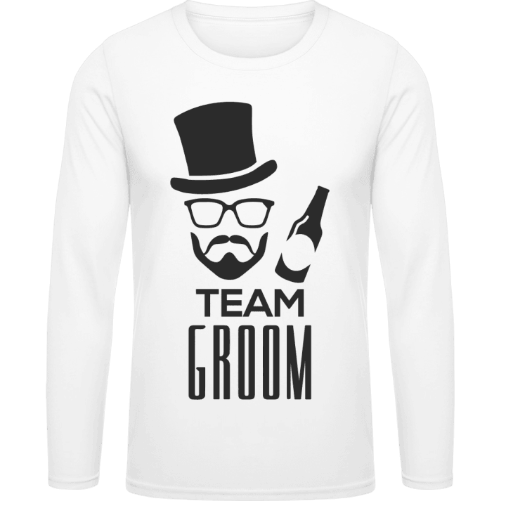 Team Groom Hipster T-shirt à manches longues contain pic