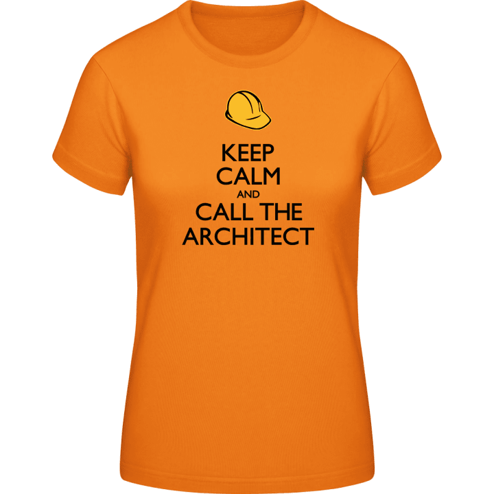 Keep Calm And Call The Architect T-shirt för kvinnor contain pic