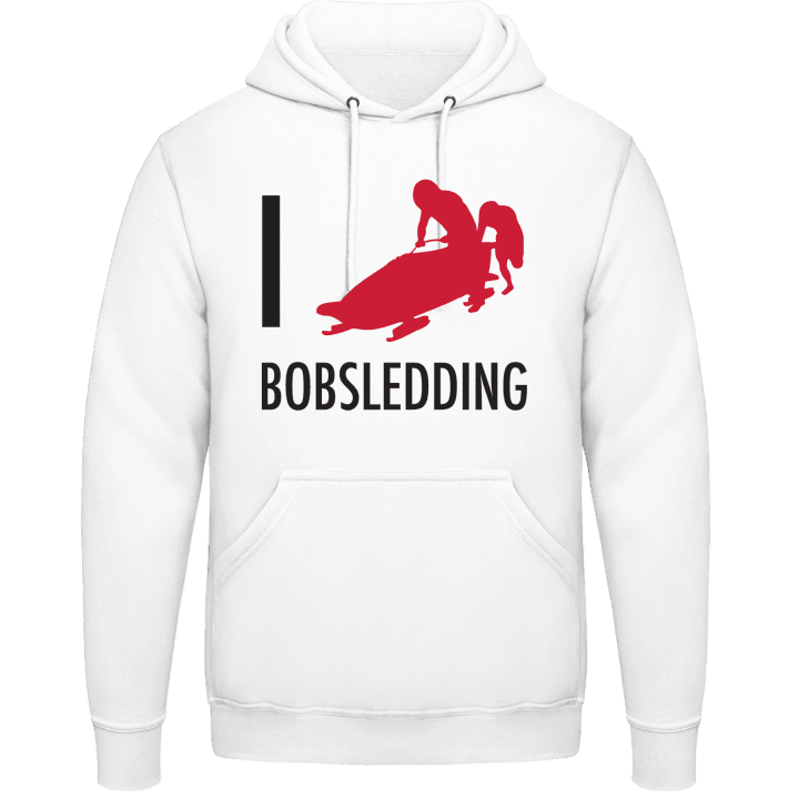 I Love Bobsledding Sweat à capuche contain pic