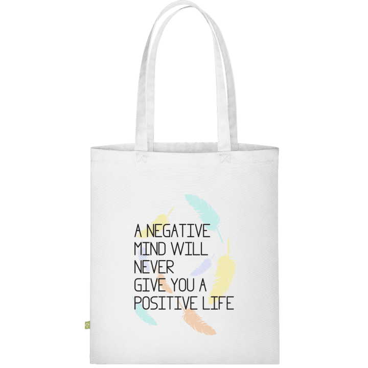 Negative mind positive life Stofftasche contain pic