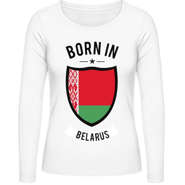Born in Belarus Langermet skjorte for kvinner 0 image