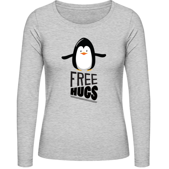 Free Hugs Penguin T-shirt à manches longues pour femmes 0 image