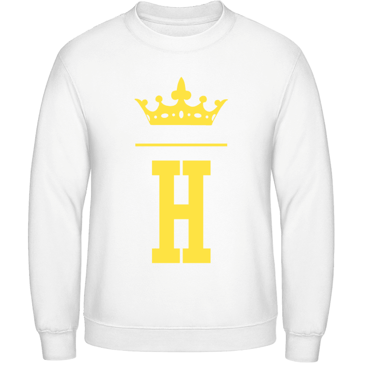 H Initial Name Crown Sweatshirt contain pic
