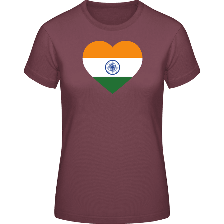 India Heart Flag T-shirt til kvinder 0 image