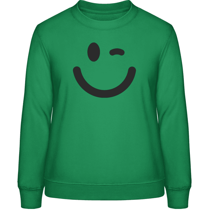 Winking Emoticon Sweatshirt för kvinnor contain pic