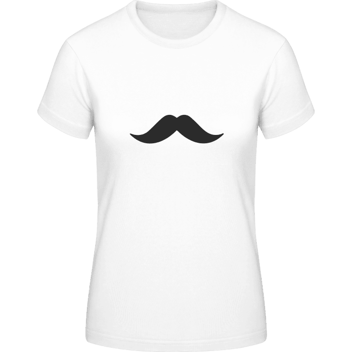 Mustasch T-shirt för kvinnor contain pic