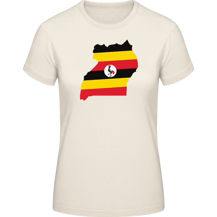 Uganda Map T-shirt för kvinnor contain pic