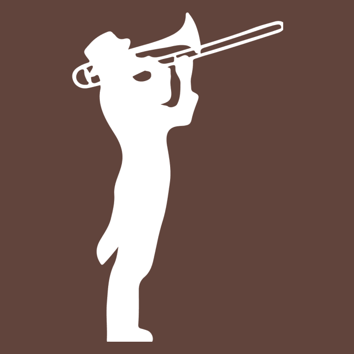 Trombone Player Silhouette Langærmet skjorte til kvinder 0 image
