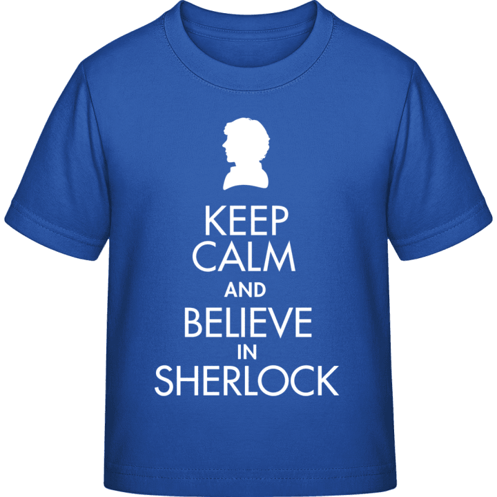 Keep Calm And Believe In Sherlock T-skjorte for barn 0 image