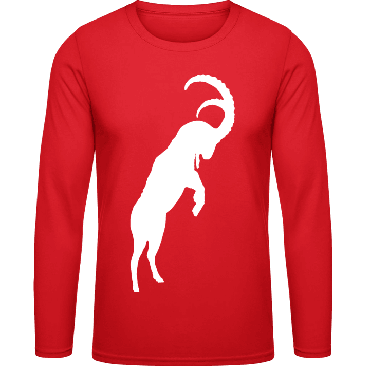 Jumping Goat Silhouette Long Sleeve Shirt 0 image