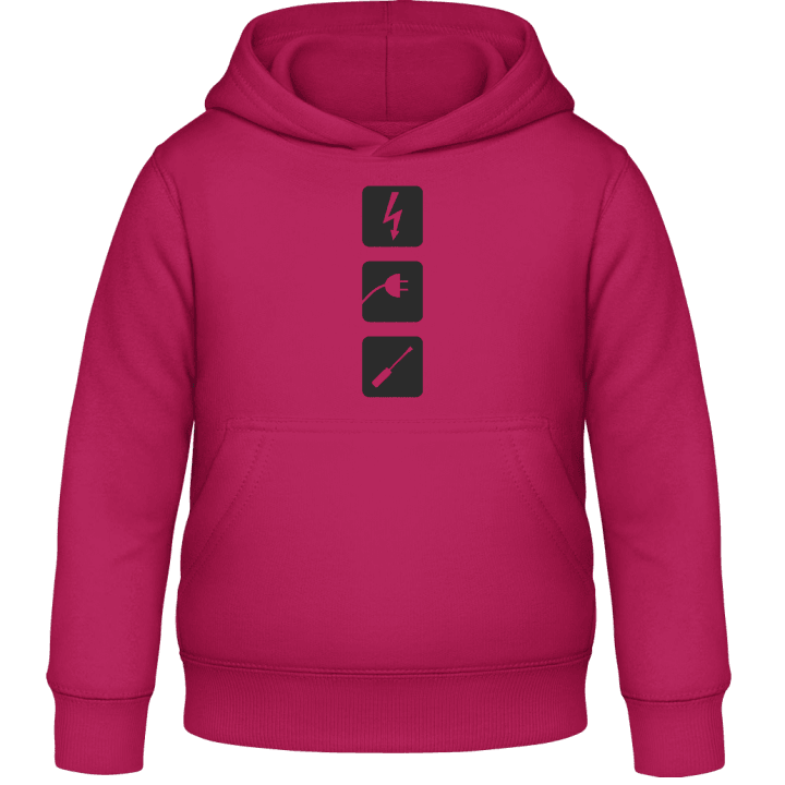 Electrician Icons Kids Hoodie 0 image