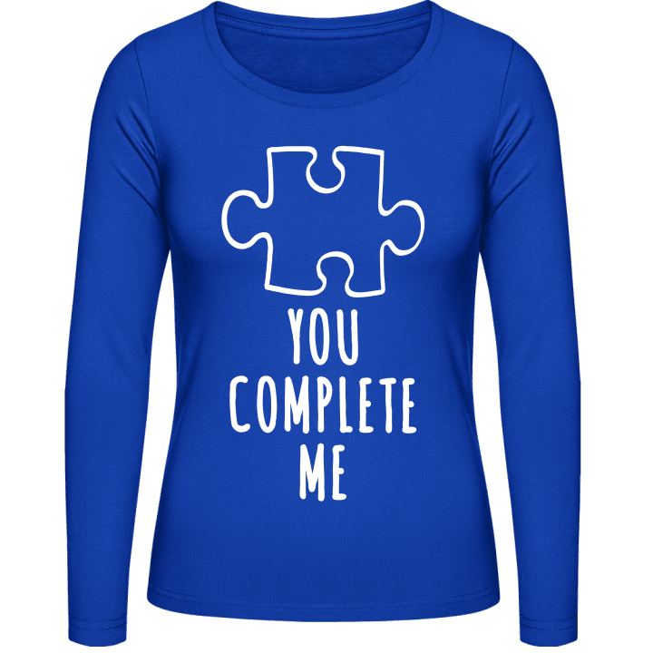 You Complete Me Vrouwen Lange Mouw Shirt contain pic