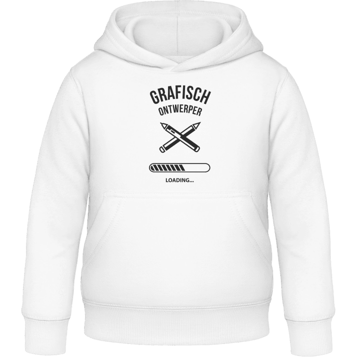 Grafisch ontwerper loading Kids Hoodie contain pic