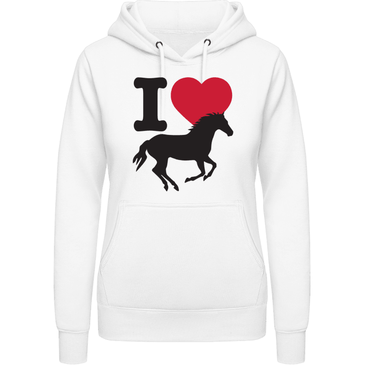 I Love Horses Hoodie för kvinnor 0 image
