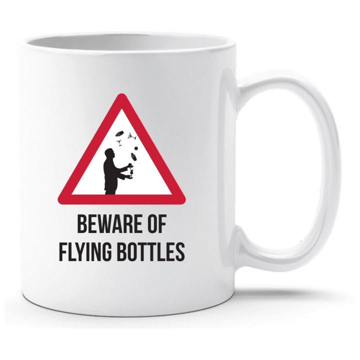 Beware Of Flying Bottles Taza 0 image