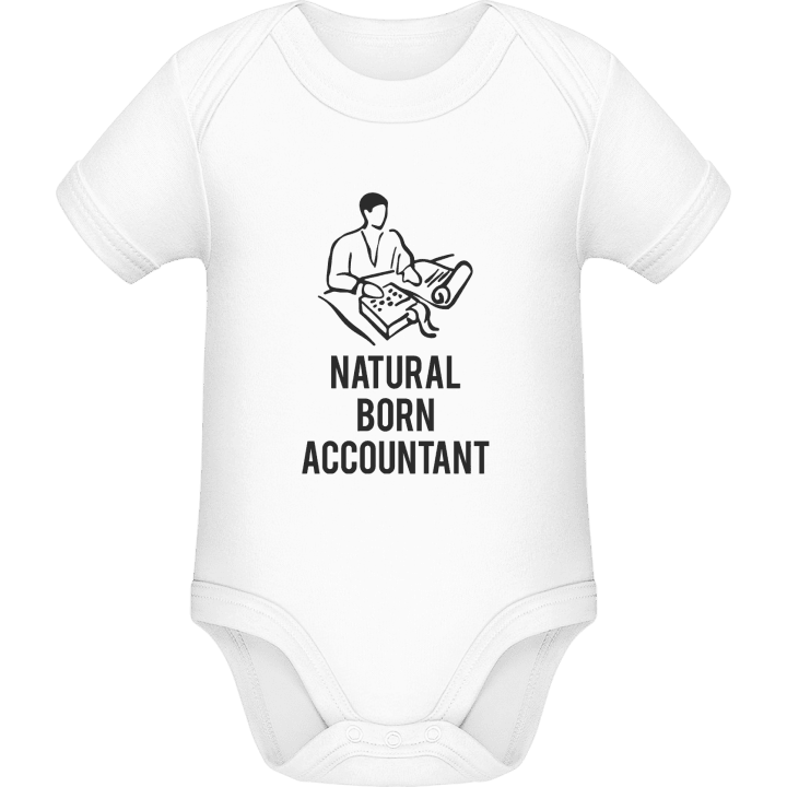 Natural Born Accountant Baby Romper contain pic