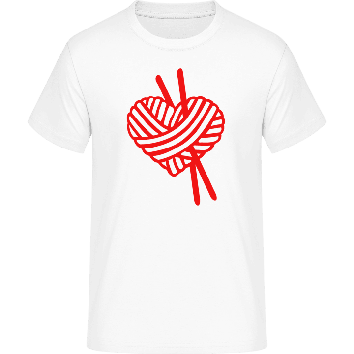 Knitting Heart T-skjorte 0 image