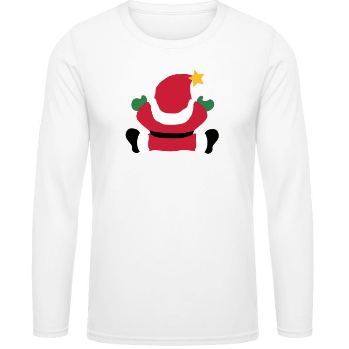 Santa Claus Backside Shirt met lange mouwen 0 image