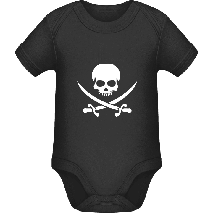 Pirate Skull With Crossed Swords Baby Strampler contain pic