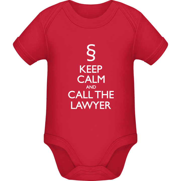 Keep Calm And Call The Lawyer Baby Strampler contain pic