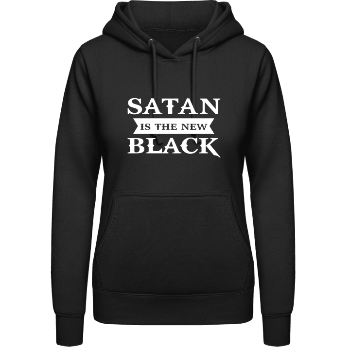 Satan Is The New Black Vrouwen Hoodie contain pic