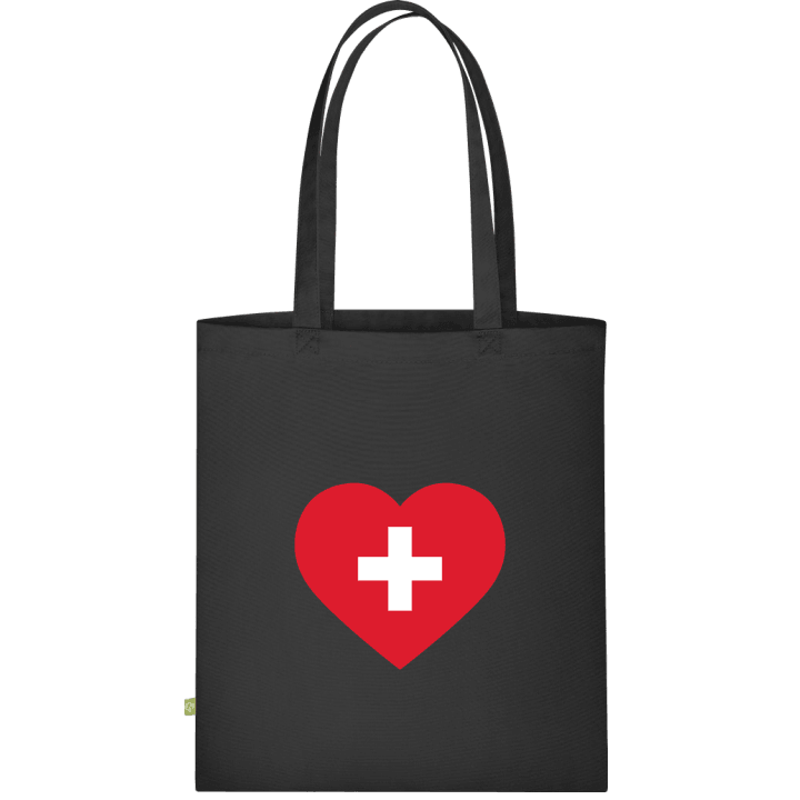 Switzerland Heart Flag Väska av tyg contain pic