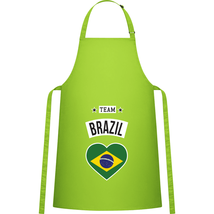 Team Brazil Heart Delantal de cocina contain pic