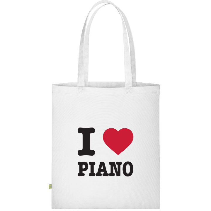 I Love Piano Stoffen tas contain pic
