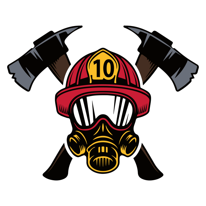 Firefighter Helmet With Crossed Axes Vauvan t-paita 0 image