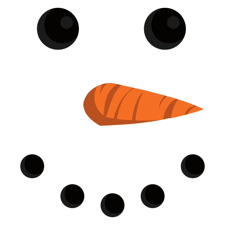 Snowman Face Hættetrøje til børn 0 image