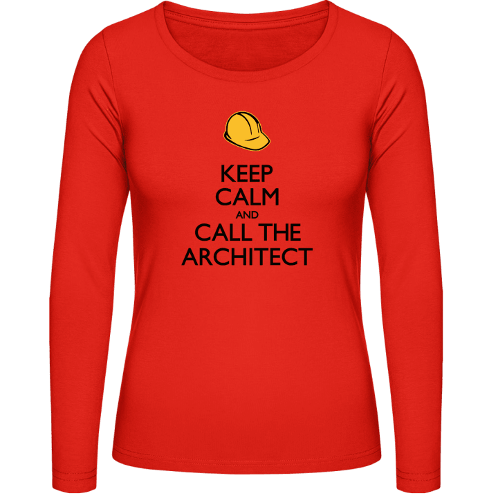 Keep Calm And Call The Architect Frauen Langarmshirt contain pic