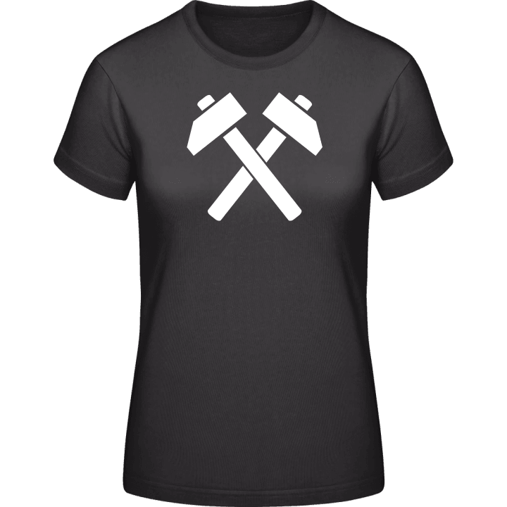 Crossed Hammers Camiseta de mujer contain pic