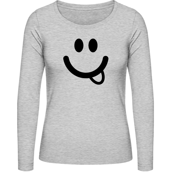 Naughty Smiley T-shirt à manches longues pour femmes contain pic