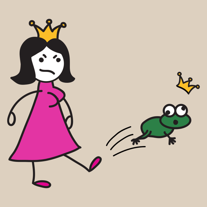 Princess Kicks Off Frog Langermet skjorte for kvinner 0 image