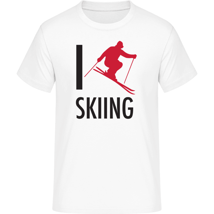 I Love Skiing T-skjorte contain pic