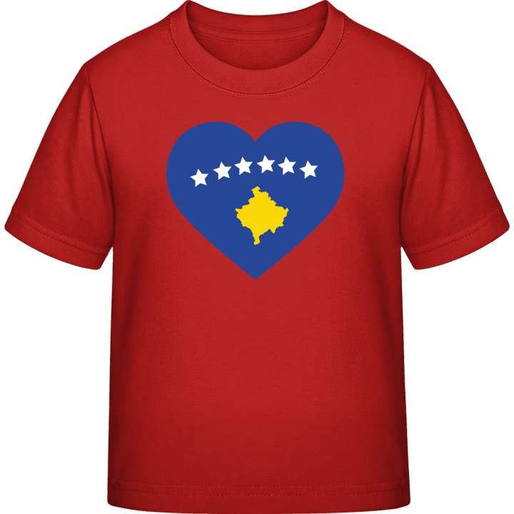 Kosovo Heart Flag T-skjorte for barn contain pic
