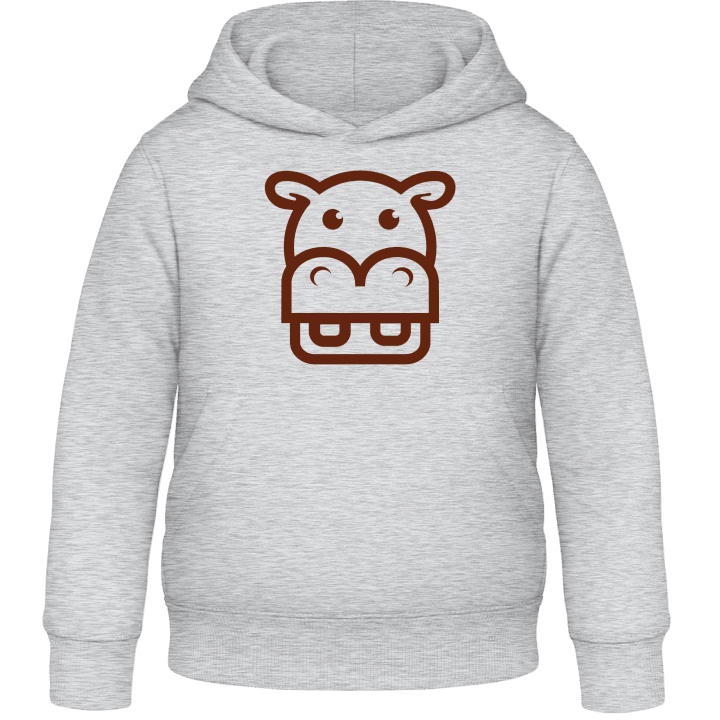 Hippo Face Icon Kids Hoodie 0 image
