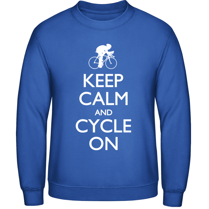 Keep Calm and Cycle on Sudadera contain pic