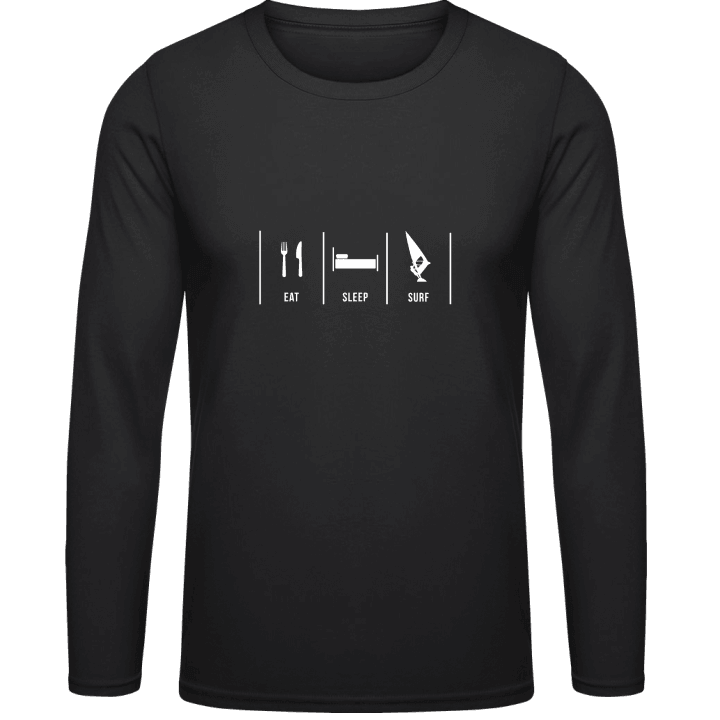 Eat Sleep Windsurf T-shirt à manches longues contain pic