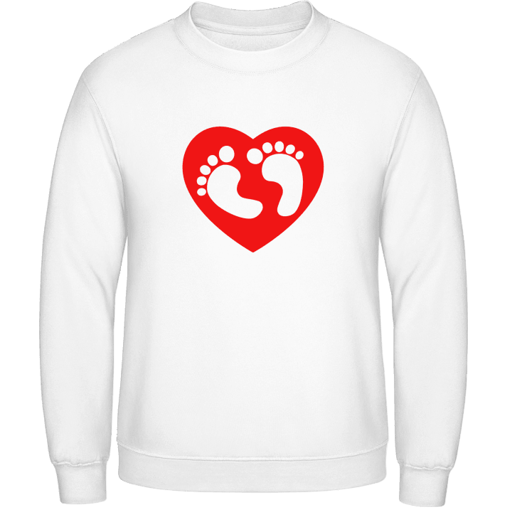Baby Feet Heart Sweatshirt 0 image