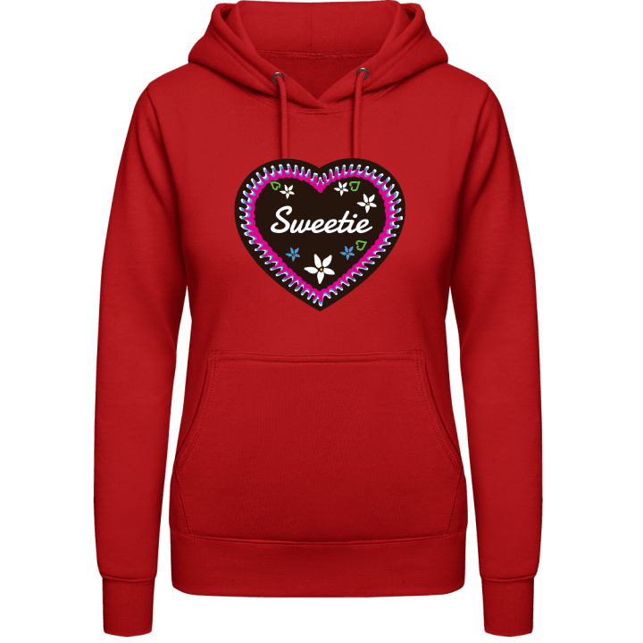 Sweetie Gingerbread heart Sudadera con capucha para mujer contain pic