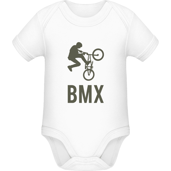 BMX Biker Jumping Baby romper kostym contain pic